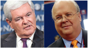 Newt Gingrich and Karl Rove